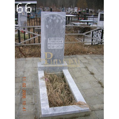 Памятник из мрамора стандарт 66 — ritualum.ru